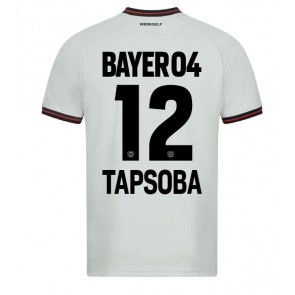 Bayer Leverkusen Edmond Tapsoba #12 Replika Udebanetrøje 2023-24 Kortærmet